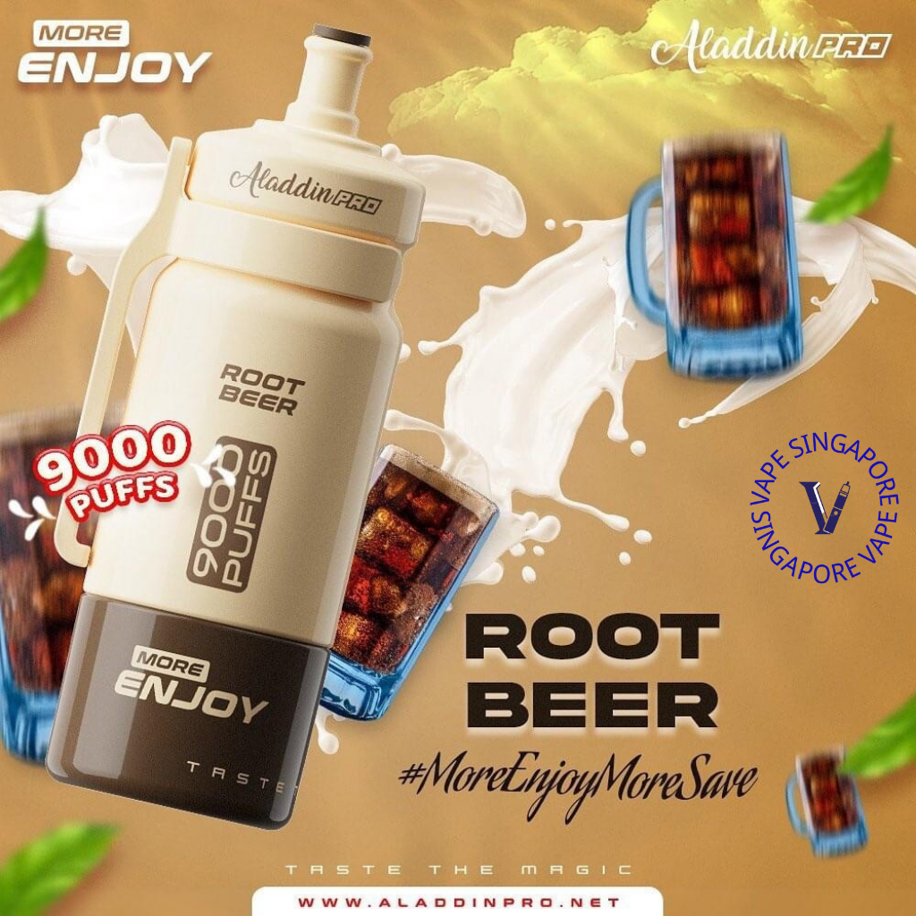 Aladdin Pro More Enjoy 9000 Puff Vape - Vape Singapore SG Vape